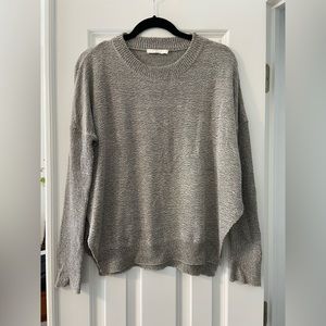 Lush Black & White Soft Crewneck Long Sleeve Sweater - L